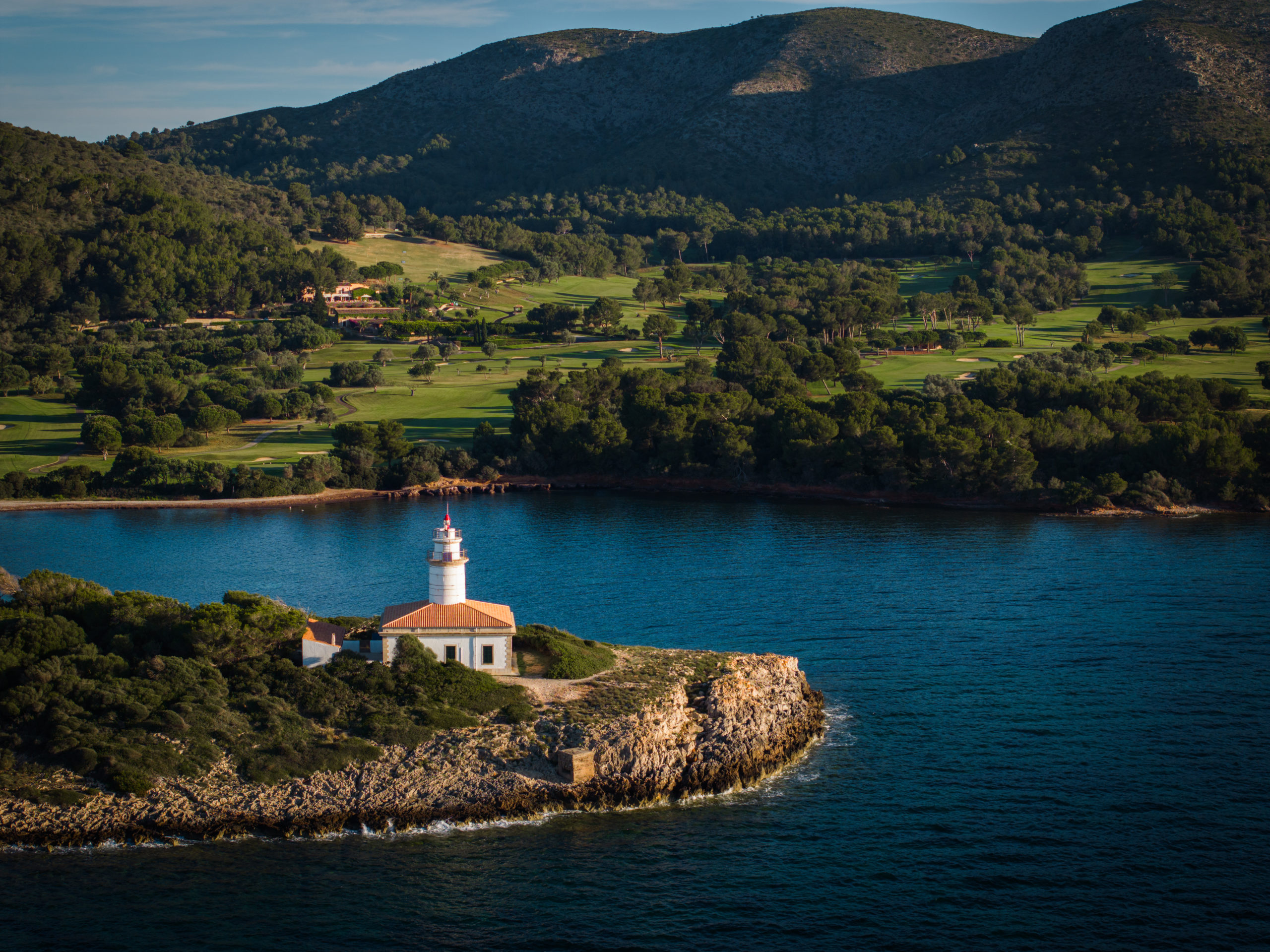 Golfplatz Alcanada Mallorca Leuchtturm Alcudia